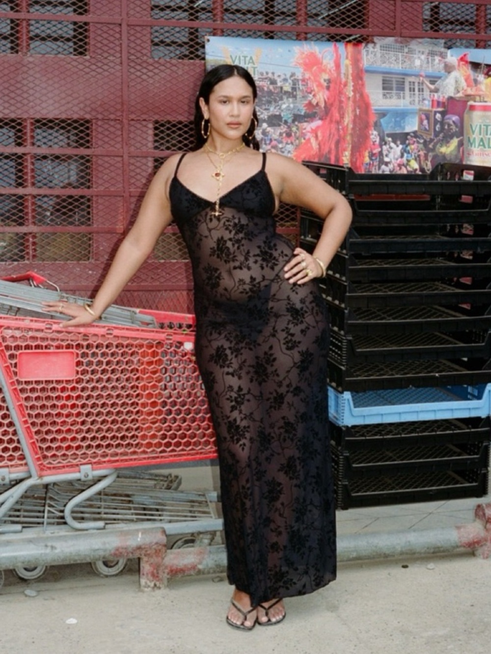 Stunning LOLEIA Lace Slip Dress with Spaghetti Straps (Black) (XS)